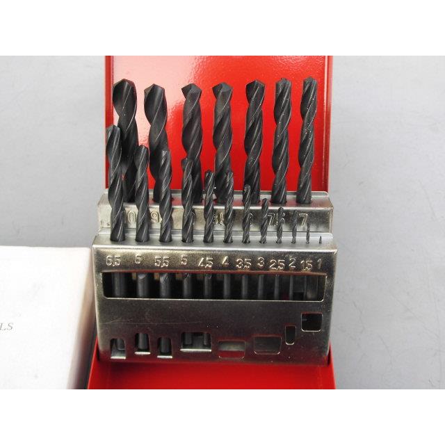 库存老货套装麻花钻1~10mm组套高速钢钻头19PC金属打眼开孔钻头