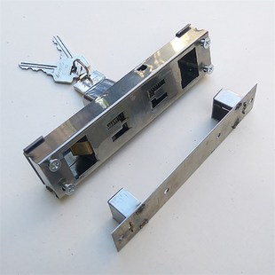 外装 防盗锁不锈钢铁拉闸门栅栏移门锁大门推拉门双舌碰锁 门锁老式