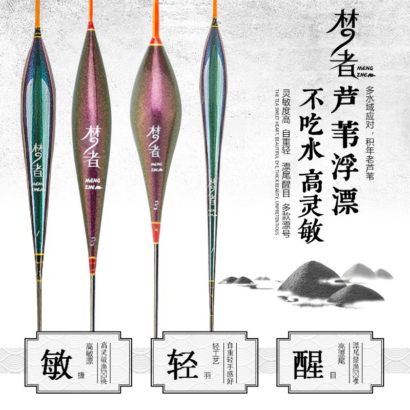 梦者变色龙鱼漂芦苇浮漂黑坑竞技鲤鲫鱼漂加粗醒目漂高灵敏度浮标