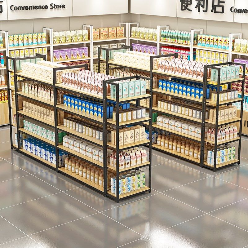 中岛柜双面超市货架展示架化妆品便利店小卖部商店多层零食置物架,商业/办公家具,超市货架,淘宝优惠券,粉丝福利购,淘宝优惠卷
