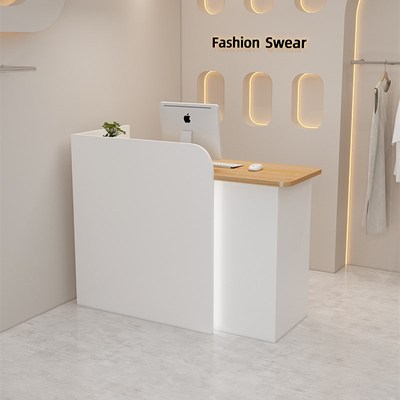 服装店收银台小型转角吧台女装店收款台美容院接待台童装店前台柜
