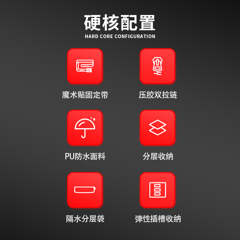 sei-vi赛威摩托车边包硬壳防水工具包侧边置物包护杠骑行包收纳包