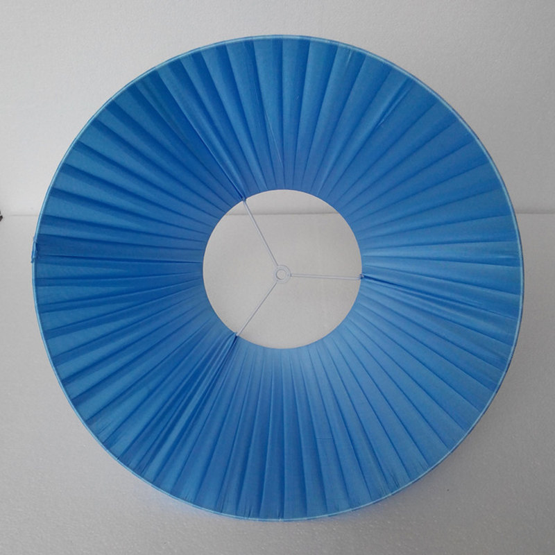 欧式灯罩布艺外壳台灯小灯罩落地大圆形个性创意蓝色配件卧室床头