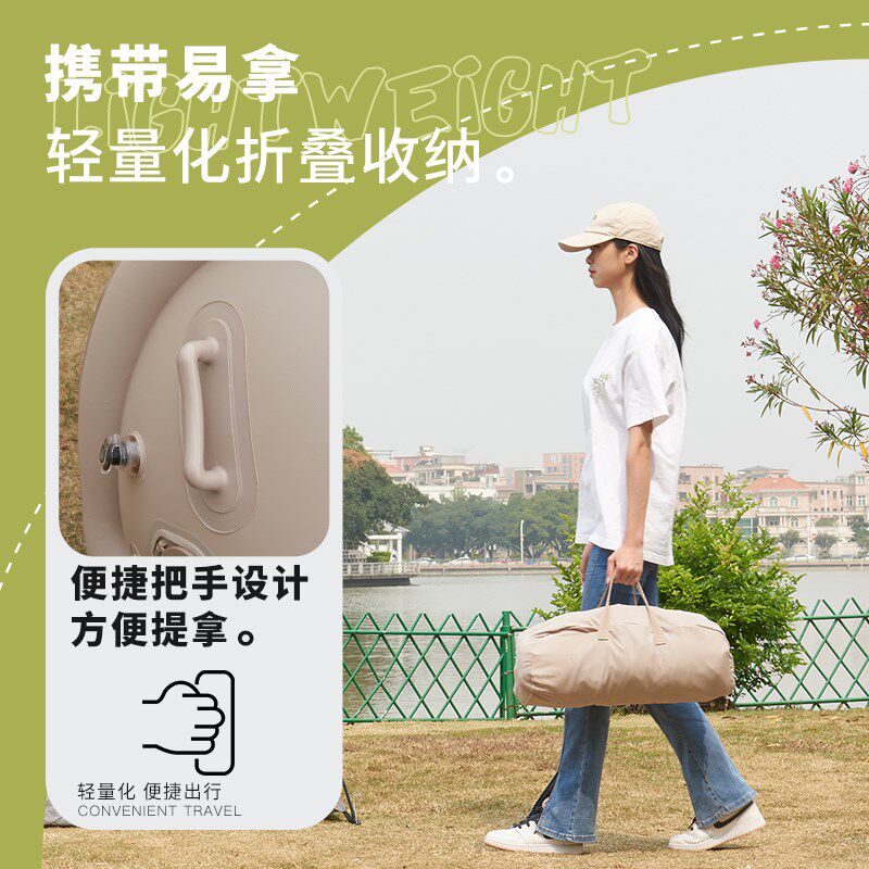 户外露营自动单人充气沙发成人可躺可睡躺椅坐垫床便携式冲气床垫
