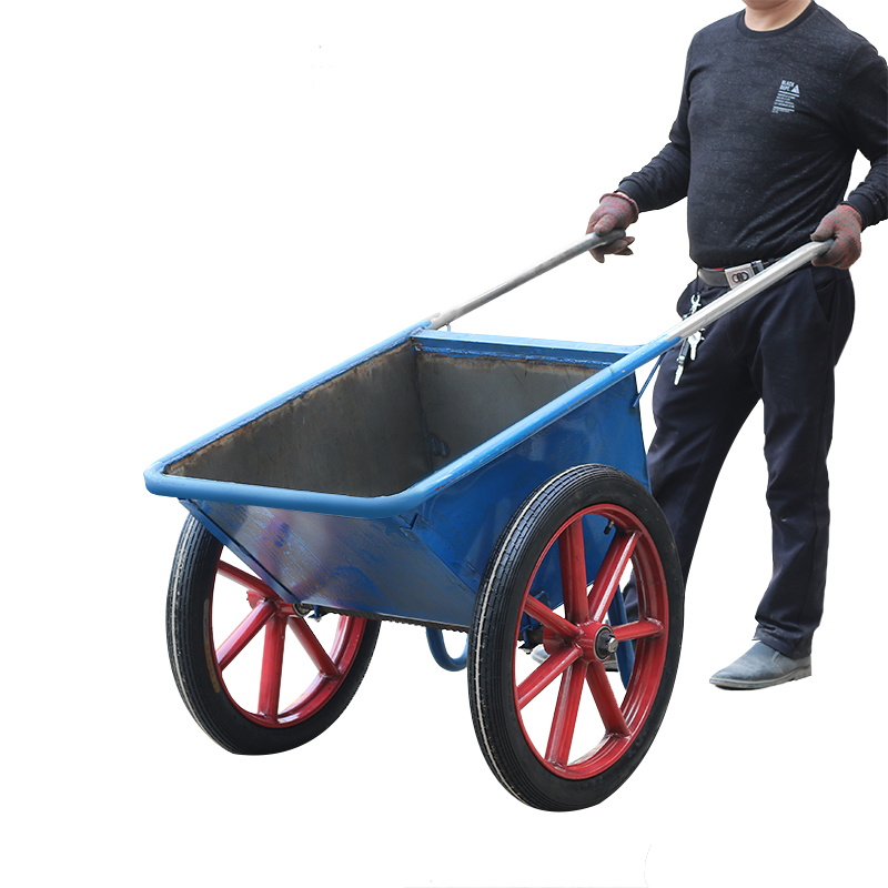 翻斗车加厚手推车家用垃圾车两轮拉货车独轮车建筑斗车搬运老虎车