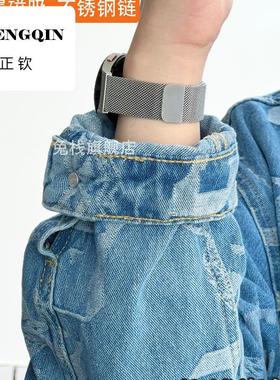 适用Garmin佳明245m/265手表255表带venu2plus不锈钢645男vivoact