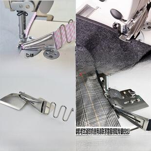 平车双包拉筒撸子四折包边器缝纫机厚料拉筒包边筒四折筒安装简单