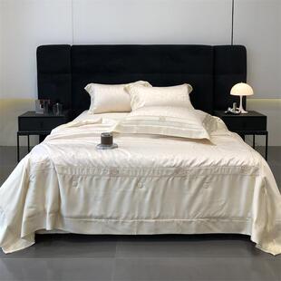 双面轻奢夏季100支兰精天丝四件套丝滑裸睡冰丝被套床单维多利亚