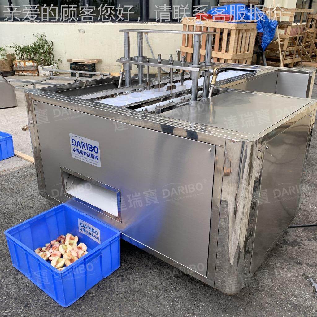 lDRB-QHFB酿器酒厂桃子脱核分半毛机 黄桃捅核对半切机捅 苹果核