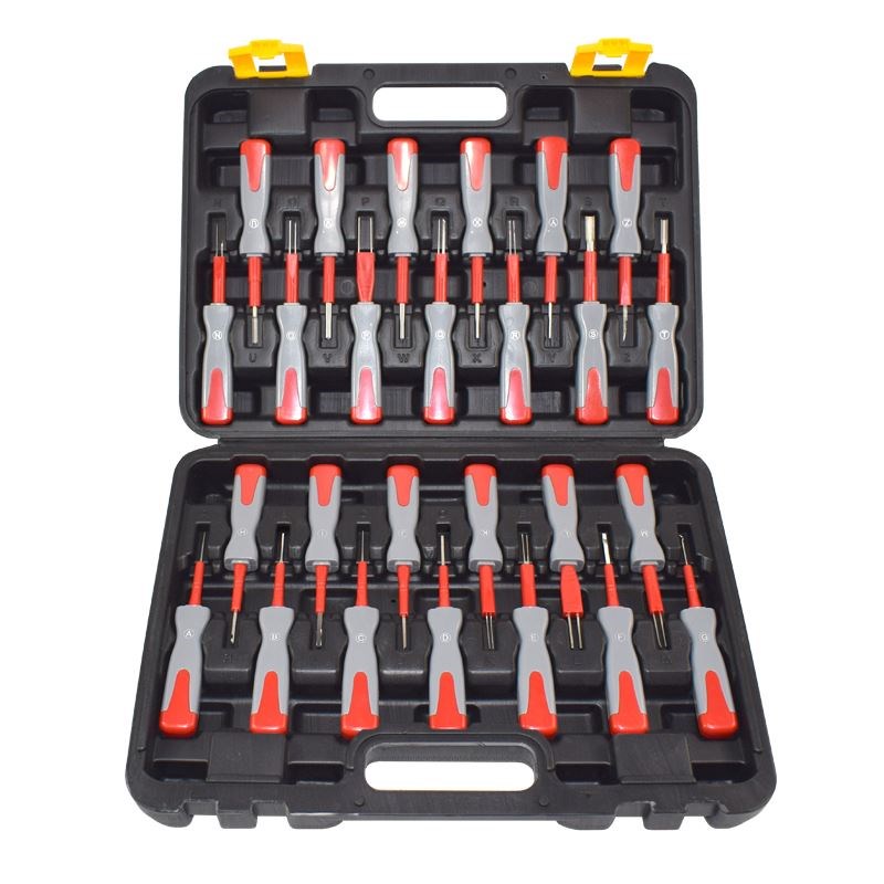 23件26件汽车端子拆卸器线路拆装汽车线束L插头解锁工具退针器工