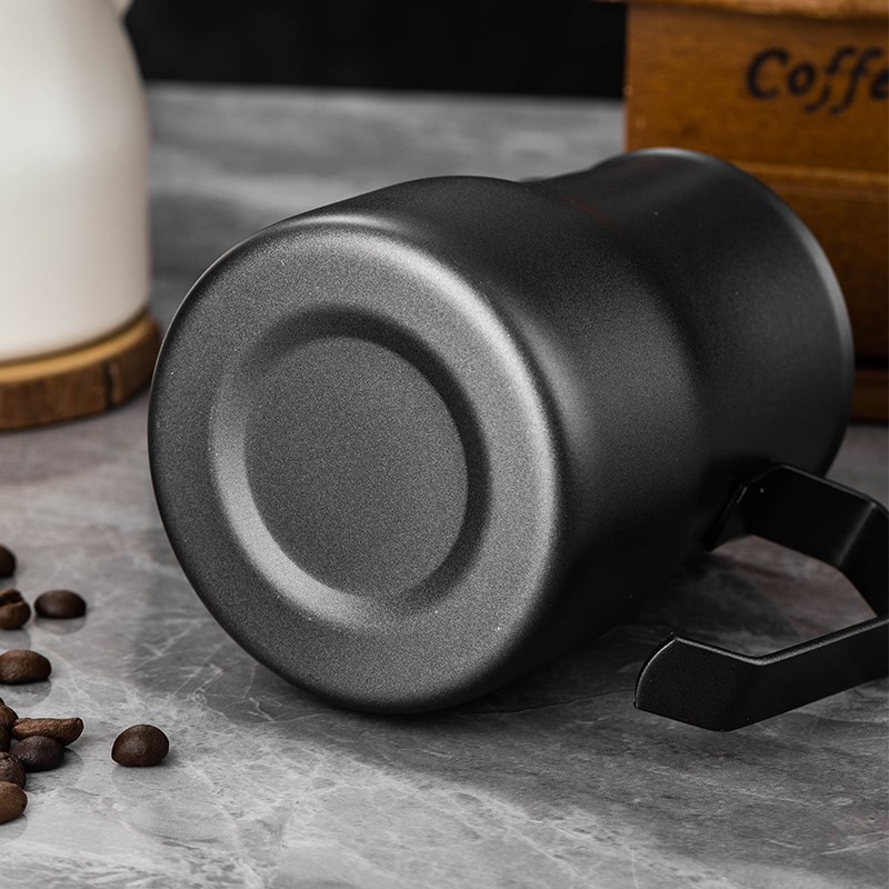 意式咖啡打奶杯家用304t不锈钢拉花杯 大肚打奶泡缸拉花压纹拉花