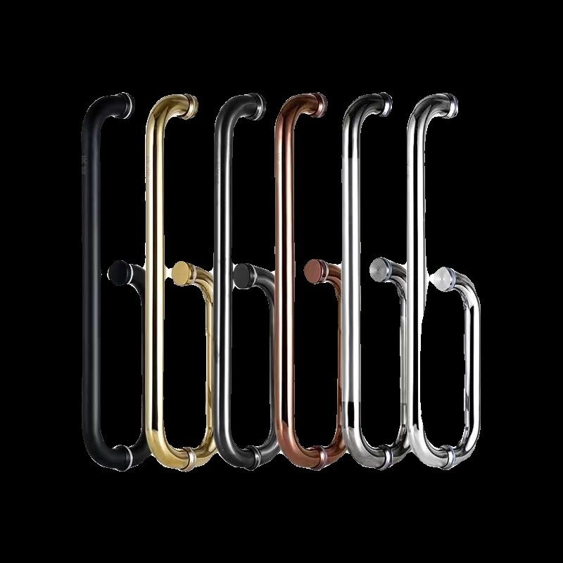 玻璃门拉手门把手定订制做铝板扶手水晶L木头仿古拉手把手定做