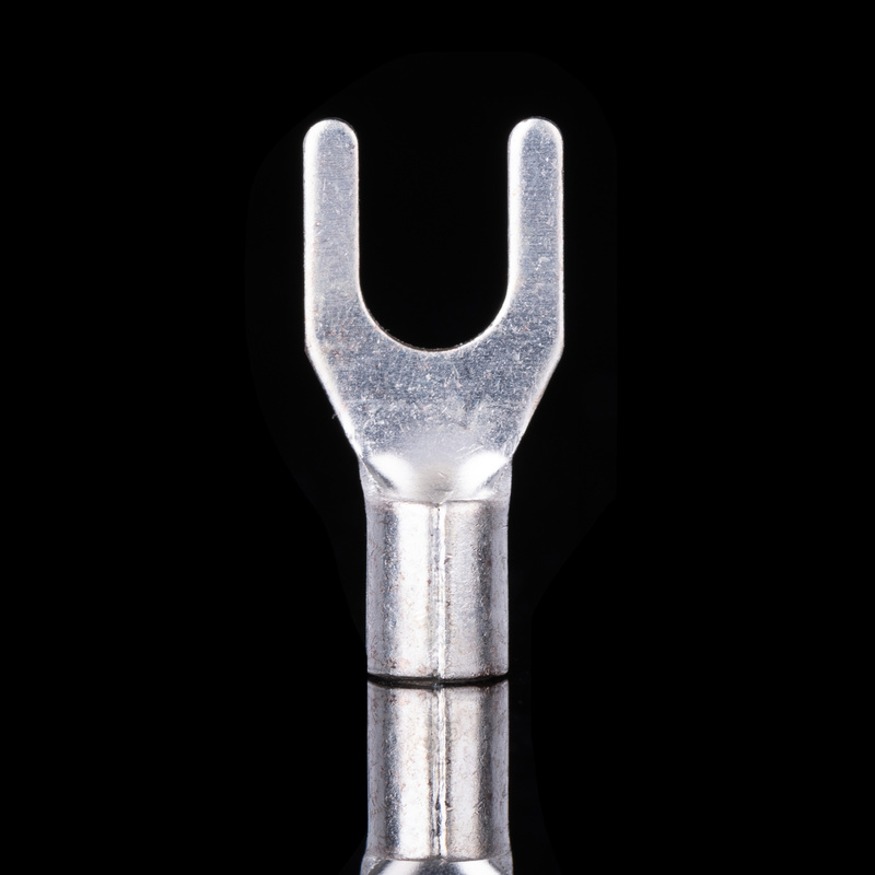 紫铜焊口 UT叉型裸端头UT4-5 Y型接线端子 UM型铜端子 镀银 1000