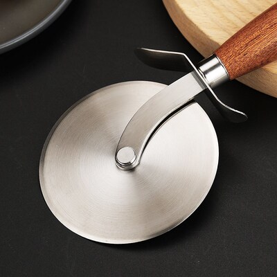 不锈钢披萨滚圆刀切面皮披萨刀酒店家用H专用工具商用430材质刀片