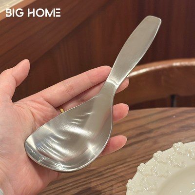 新升级!短柄大头1810t不锈钢喝汤勺子网红干饭勺分餐盛汤粥公用勺