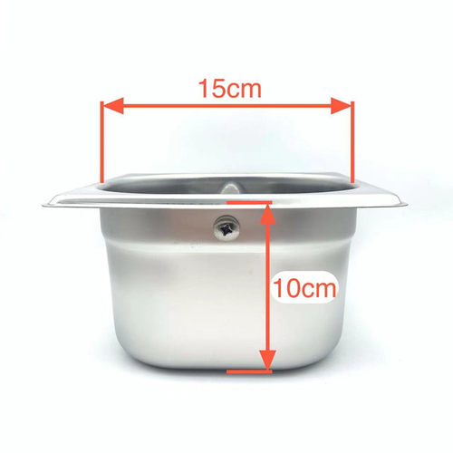 不锈钢渣桶 半自动咖啡机配套设备 敲渣盒咖啡废饼渣桶盒