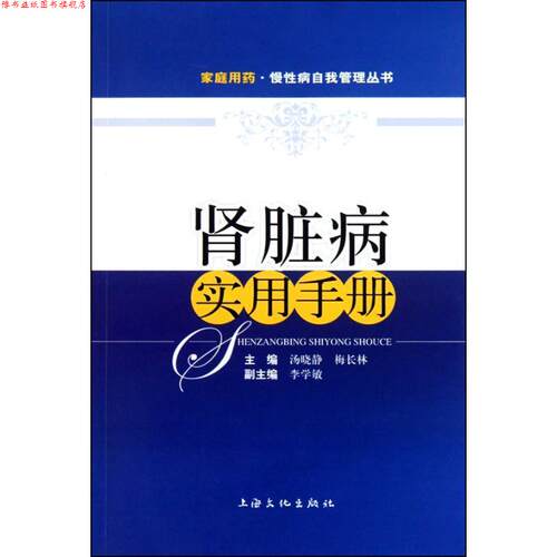 【正版书】 肾脏病实用手册 汤晓静,梅长林 上海文化出版社