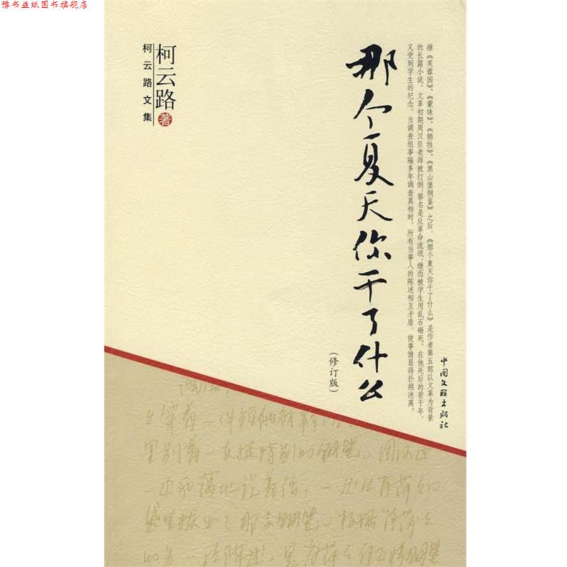 【正版书】 那个夏天你干了什么 柯云路文集 柯云路 中国文联出版社