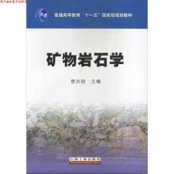 【正版书】 矿物岩石学 唐洪明 编 中国石油大学出版社