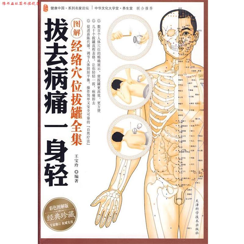 【正版书】 拔去病痛一身轻:图解经络穴位拔罐全集 王宝玲 编著 天津科学技术出版社