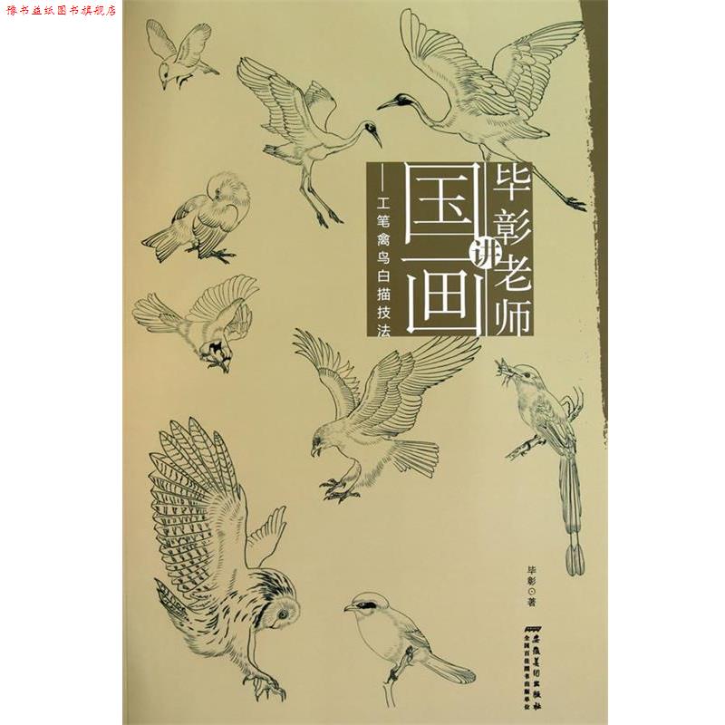 【正版书】 毕彰老师讲国画 工笔禽鸟白描技法 毕彰　著 安徽美术出版社
