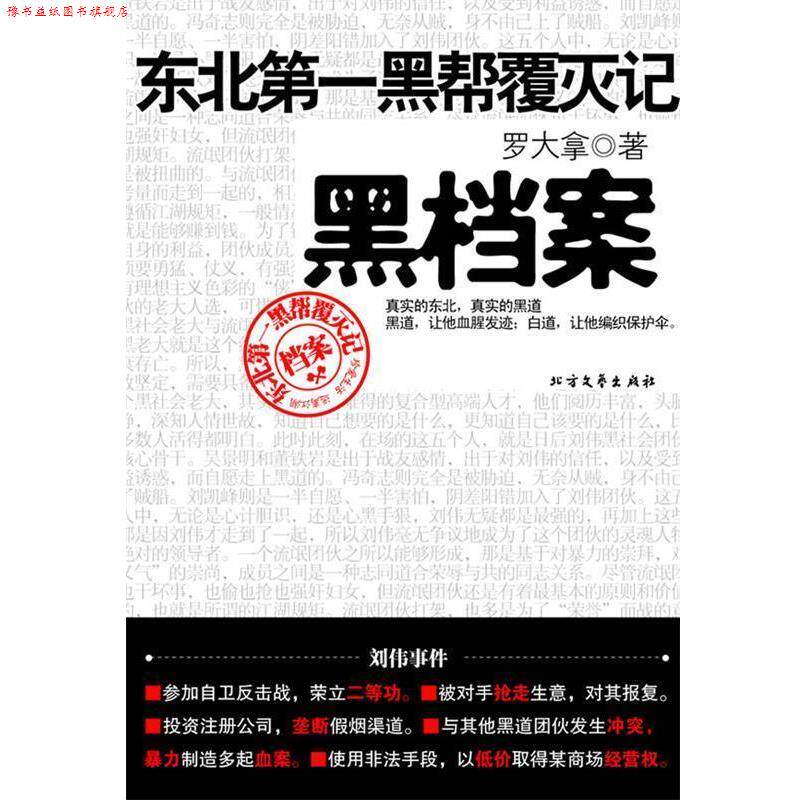 【正版书】 黑档案 罗大拿 著 北方文艺出版社