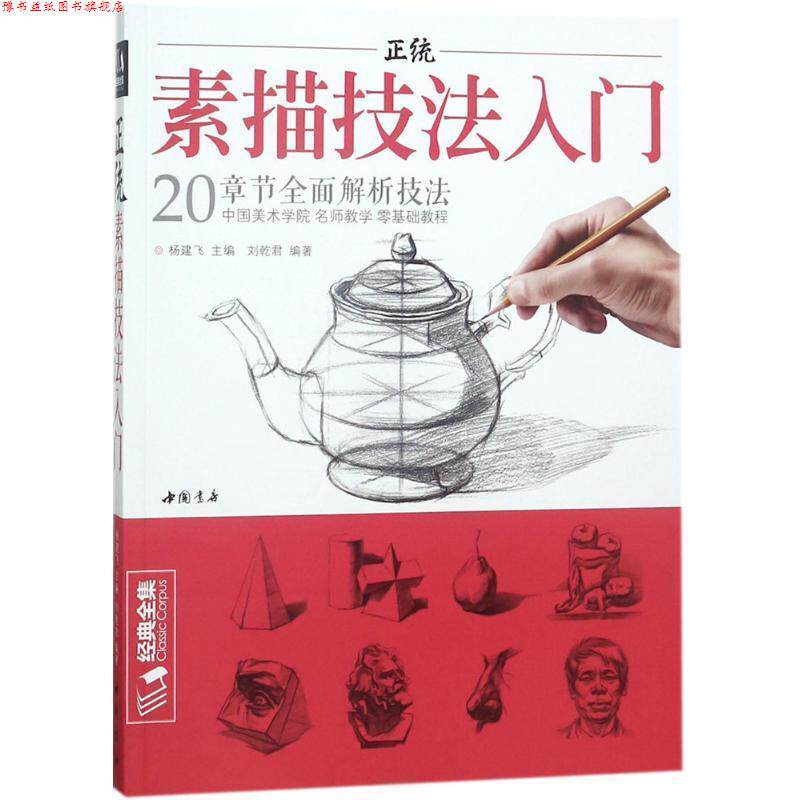 【正版书】 正统素描技法入门 杨建飞 主编,刘乾君 编著 中国书店出版社