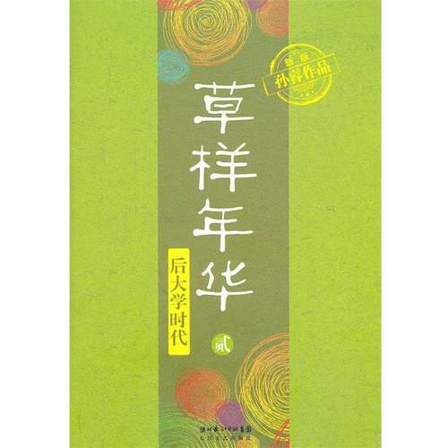 【正版书】 草样年华 后大学时代 孙睿 著 长江文艺出版社