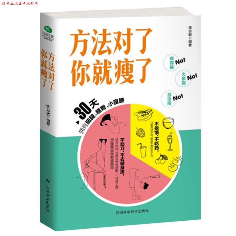 【正版书】 方法对了你就瘦了 李志敏 著 四川科技出版社