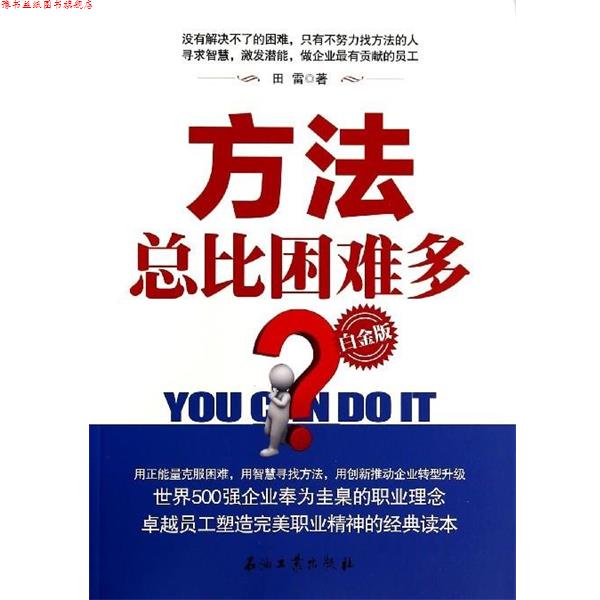 【正版书】 方法总比困难多 田雷 著 石油工业出版社