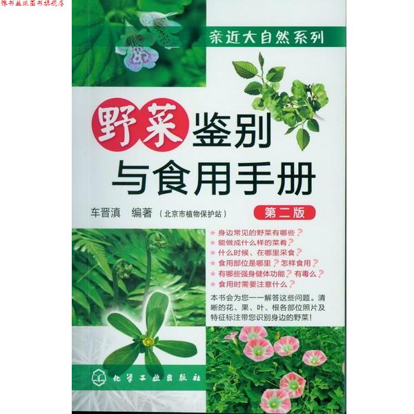 【正版书】 亲近大自然系列--野菜鉴别与食用手册 车晋滇 编著 化学工业出版社