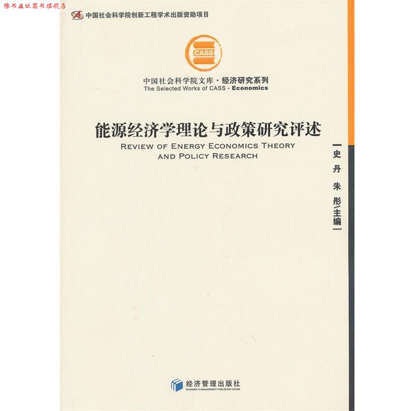 【正版书】 能源经济学理论与政策研究评述 史丹,朱彤 经济管理出版社