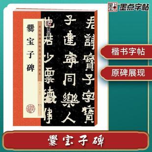【正版书】 历代经典碑帖高清放大对照本 爨宝子碑 墨点字帖 湖北美术出版社