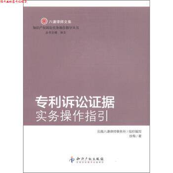 【正版书】 八谦律师文集:专利诉讼证据实务操作指引 徐梅,林文,云南八谦律师事务所 知识产权出版社