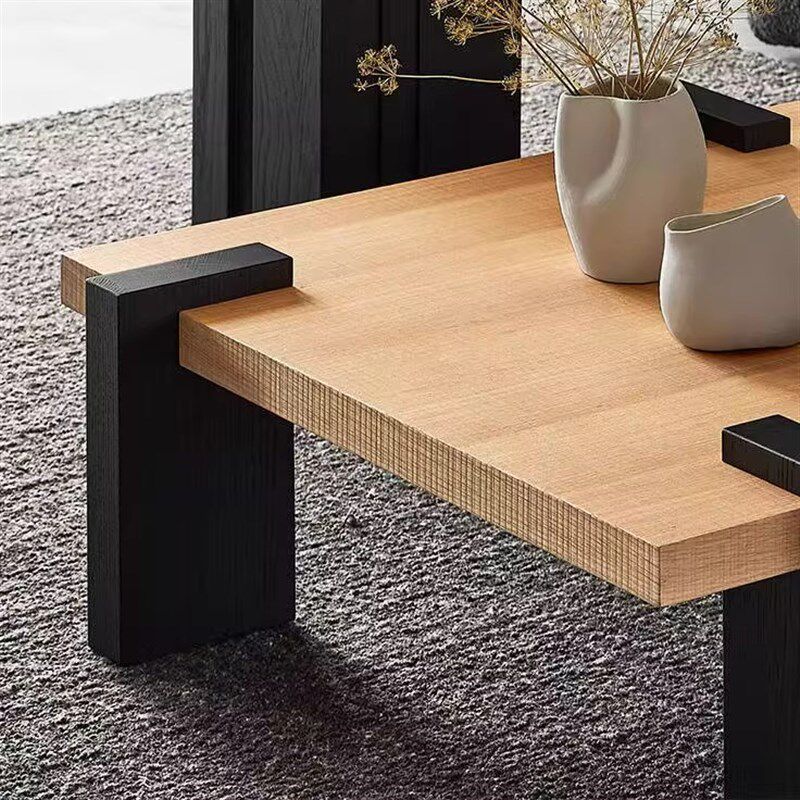 2025新款侘寂风纯实木现代简约小茶几高级感客厅家用小户型设计师