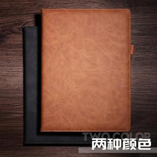 可定制A4笔记本子超大加厚高档商务黑皮大号皮面记事本软硬超厚工