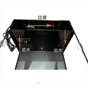 乌龟生态缸玻璃 免换水鱼龟混养缸养乌龟专用缸家用 乌龟屋饲养箱