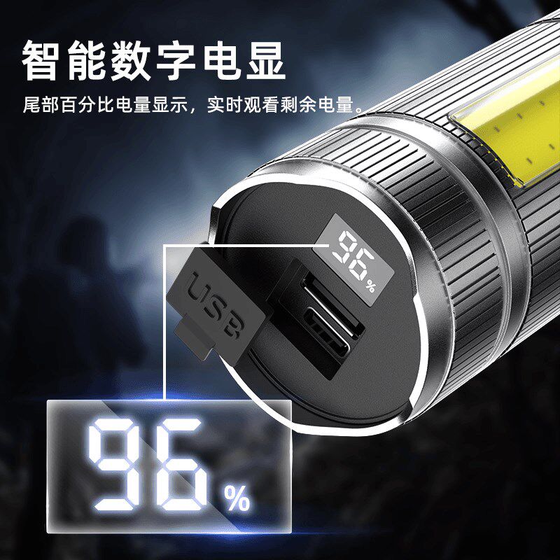 乔治巴顿【升级款烛龙】强光手电筒超长续航可充电户外露营照明灯