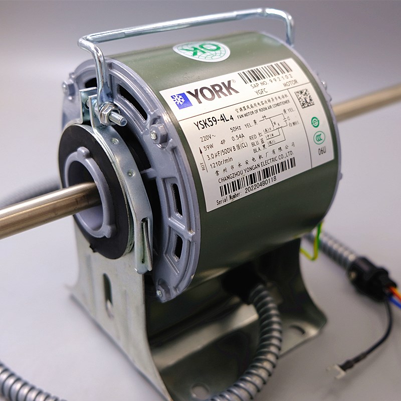 约克中央空调马达风扇电机v约克风机盘管电机约克空调风扇马达永