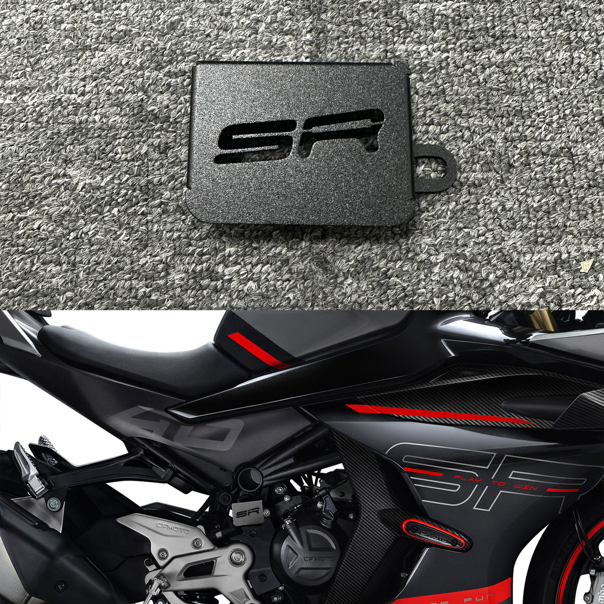 亚摩改装适用春风4l50SR-S单双摇臂油壶保护罩铝合金后刹车油壶盖