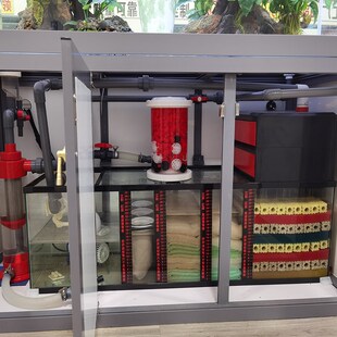 鱼缸过滤桶生物反应器中大号流化床过滤培菌桶内置外置硝化细菌桶