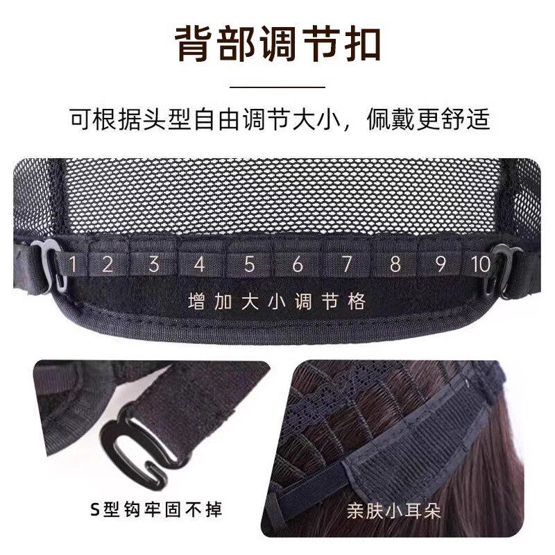 假发男短发偏分中年男士真发头套中老年爸爸帅气逼真轻薄真人发丝