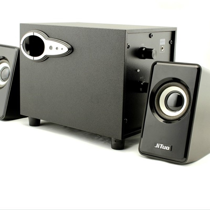 技拓JT2806全木质音箱2.1低音炮USB笔记本台式机电脑手机3.5通用