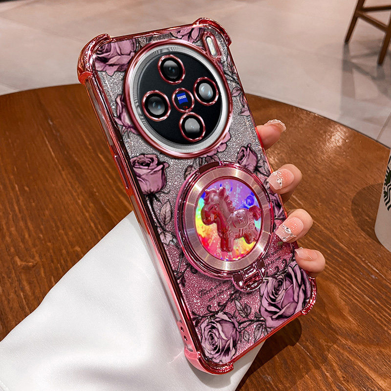 vivoX200Ultra+手机壳x200ultra+玫瑰印花马上有钱支架新年款国风国潮气囊镜头全包闪粉渐变复古爆款防刮套,3C数码配件,手机保护套/壳,淘宝优惠券,粉丝福利购,淘宝优惠卷