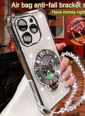 传音tecnospark10手机壳新年款全包电镀磁吸支架高级感TECNOSPARK10马上有钱男女通用防刮防摔轻薄简约保护套