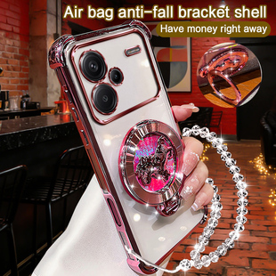 红米 NOTE13 PRO+ 5G/redmi note13 pro+ 5g 手机壳新年外壳气囊保护壳防摔磁吸支架带手链高级感手机套