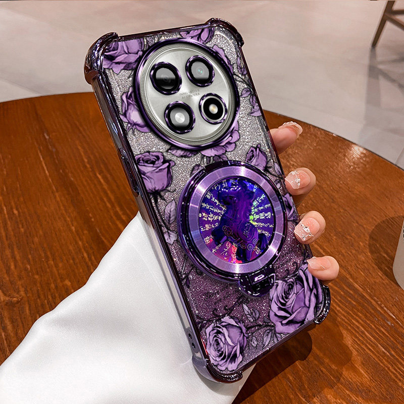 OPPOF29PRO玫瑰印花新年款手机壳oppof29pro旋转陀螺支架国风国潮全包防摔软边框按键精准闪粉渐变网红爆款,3C数码配件,手机保护套/壳,淘宝优惠券,粉丝福利购,淘宝优惠卷