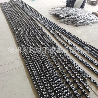 现货供应2寸弯板链条n C2082H标准单侧外弯双节距滚子输送链条