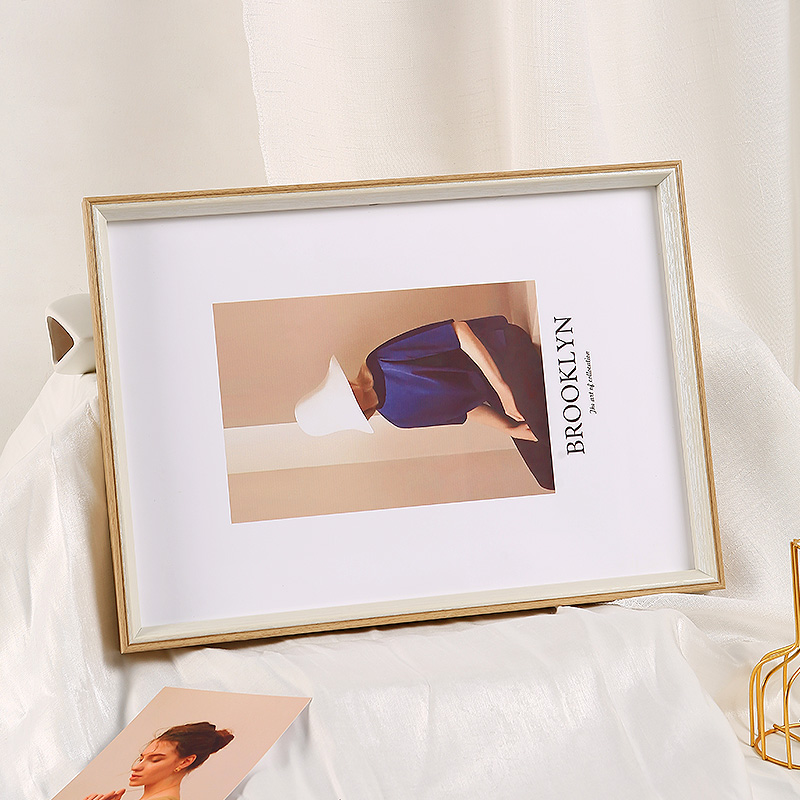 相框摆台挂墙画框装裱a4a3油画外框12E 16寸18儿童4k8k八开北欧风