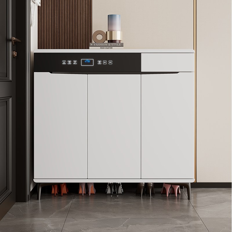 奶油智能消毒鞋柜家用门口充电除臭烘干大容量烤漆靠墙玄关柜